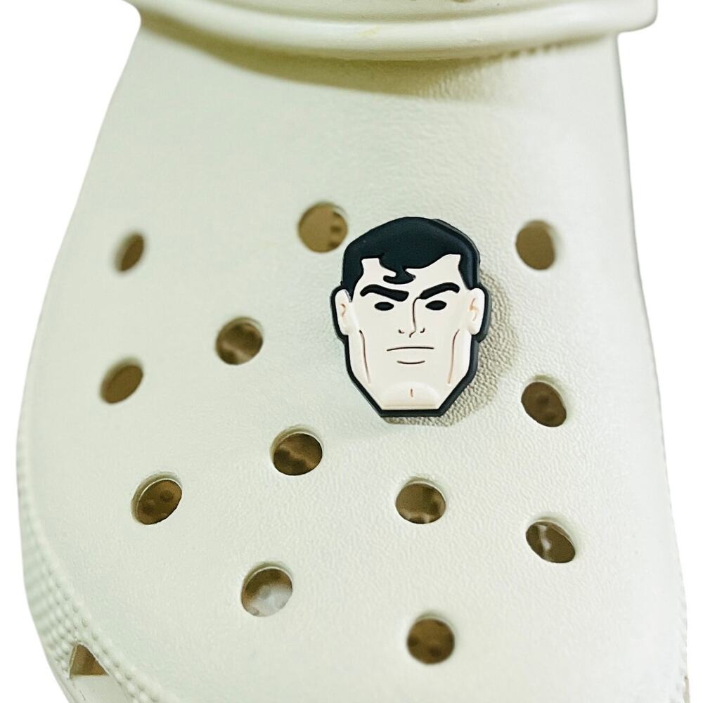 Croc Jibbitz | Superman Face DC Comics Shoe Charm | Comic Books Style